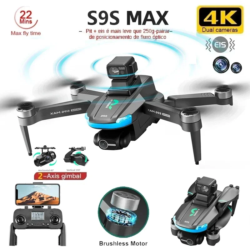 NOWOŚĆ S9S MAX MINI Drone 4K 2 – Drone Gimbal Case recenzja i cena